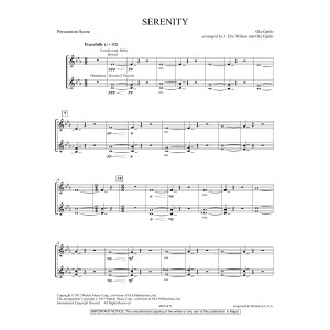 Serenity - Percussion Score