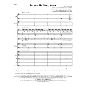 Because He Lives, Amen (arr. Ed Hogan) - Full Score