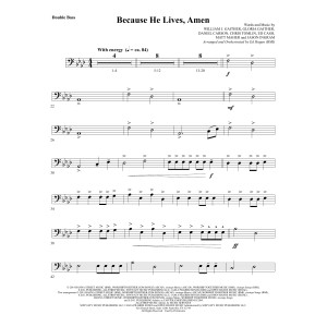 Because He Lives, Amen (arr. Ed Hogan) - Double Bass