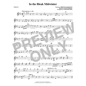 In The Bleak Midwinter - Violin 1