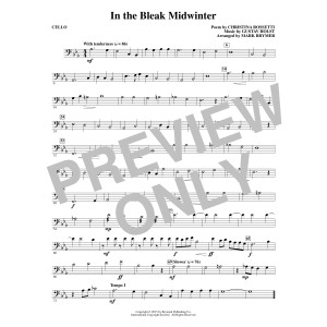 In The Bleak Midwinter - Cello