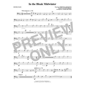 In The Bleak Midwinter - Double Bass