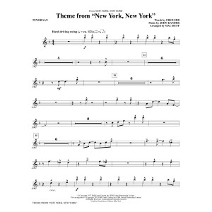 Thema aus "New York, New York" - Bb Tenor Saxophon