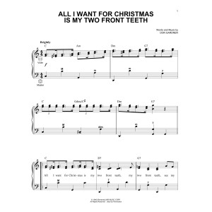 All I Want For Christmas Is My Two Front Teeth (arr. Gary Meisner)