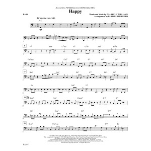 Happy (arr. Paris Rutherford) - Bass