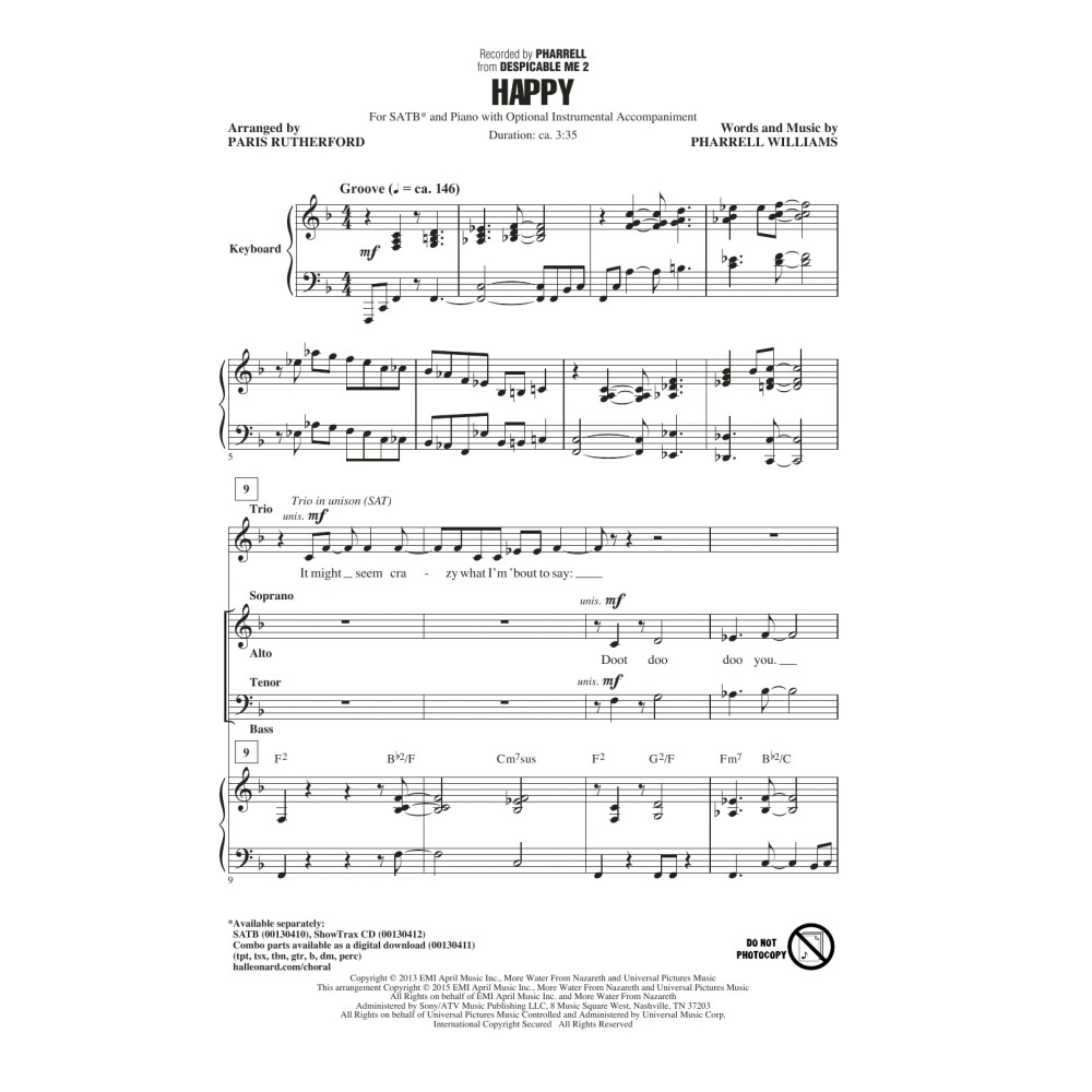 Happy (arr. Paris Rutherford)