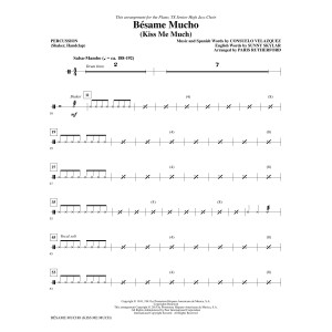 Besame Mucho (Kiss Me Much) - Percussion