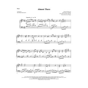 Almost There - Piano