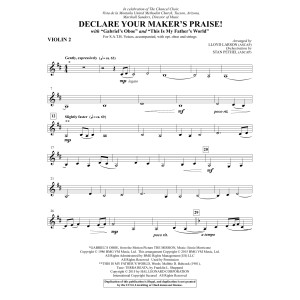 Declare Your Maker''s Praise! - Violin 2