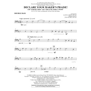 Declare Your Maker''s Praise! - Kontrabass