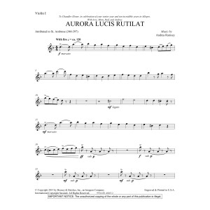 Aurora Lucis Rutilat - Violin 1