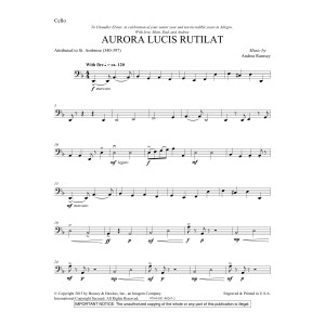 Aurora Lucis Rutilat - Cello