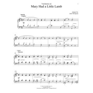 Variations On Mary Had A Little Lamb