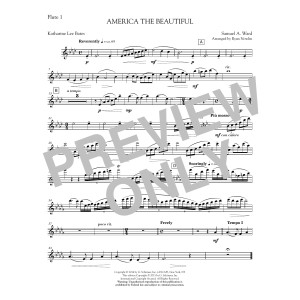America, the Beautiful - Flute 1