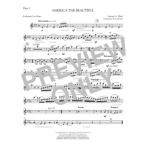 America, the Beautiful - Flute 2