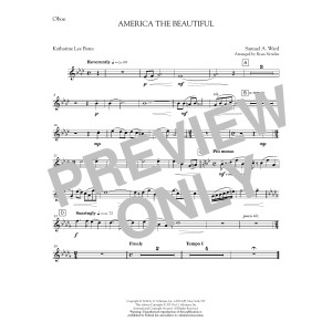 America, the Beautiful - Oboe