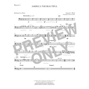 America, the Beautiful - Bassoon 1