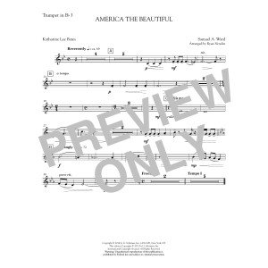 America, the Beautiful - Bb Trumpet 3