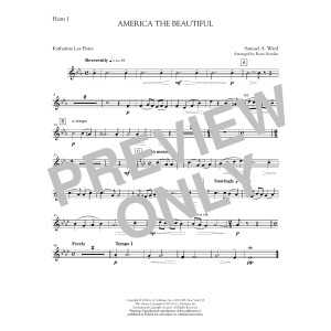 America, the Beautiful - F Horn 1