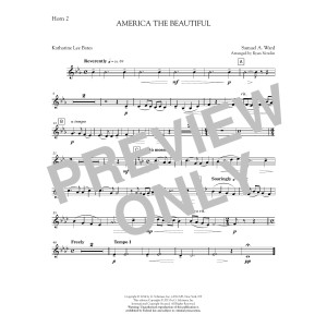 America, the Beautiful - F Horn 2