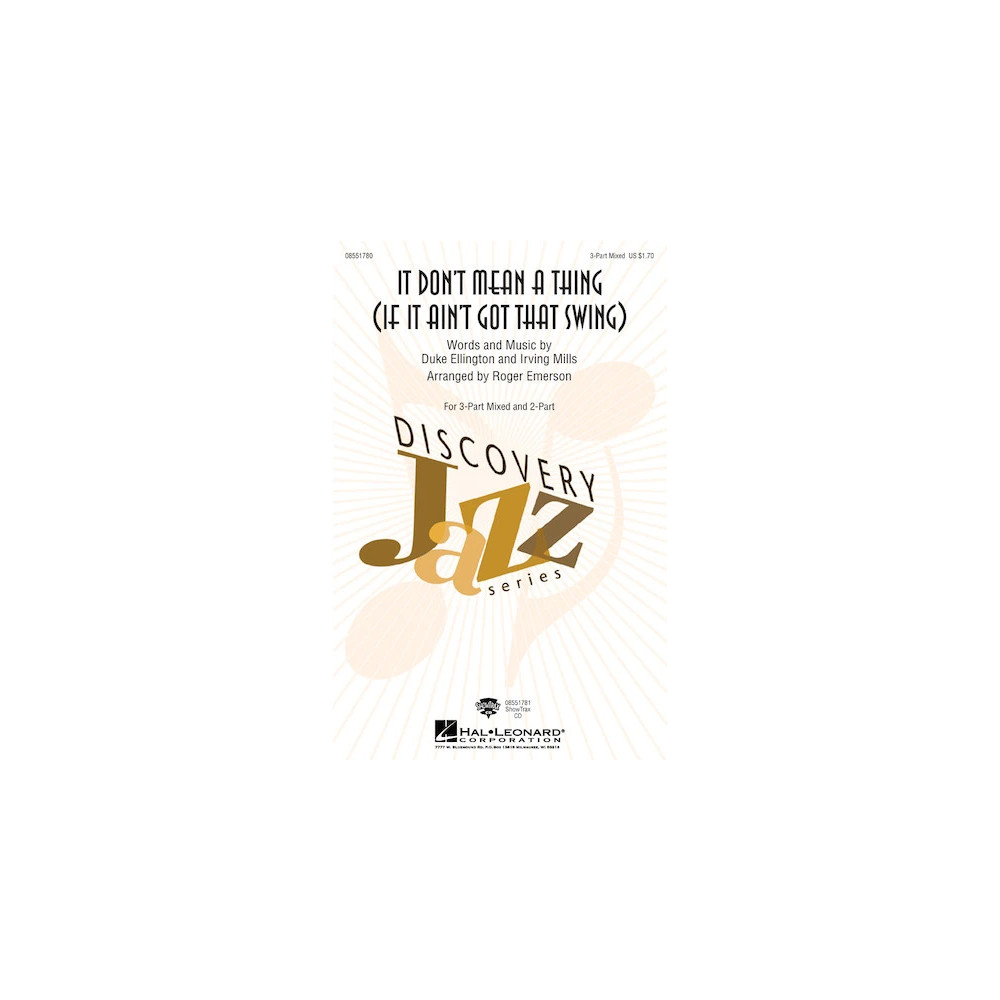 It Don't Mean A Thing (If It Ain't Got That Swing)