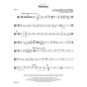 Memory (aus Cats) (arr. John Leavitt) - Viola