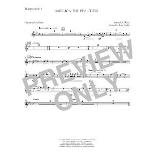 America, the Beautiful - Bb Trompete 1