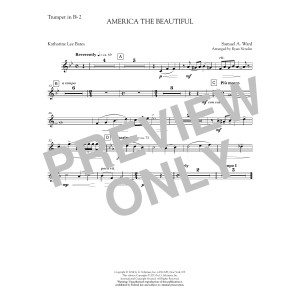 America, the Beautiful - Bb Trompete 2