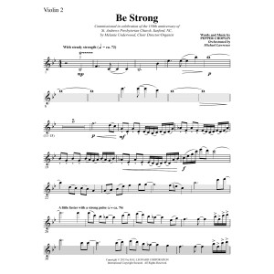 Be Strong - Violin 2