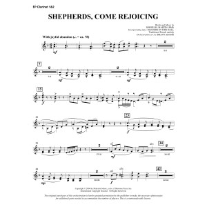 Shepherds, Come Rejoicing (from Voices Of Christmas) - Bb Clarinet 1 & 2