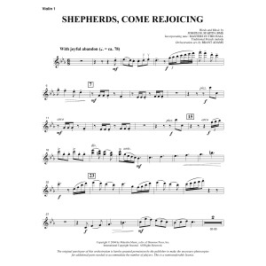 Shepherds, Come Rejoicing (aus Voices Of Christmas) - Violine 1