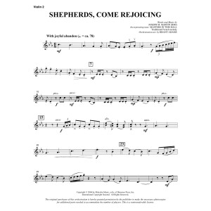 Shepherds, Come Rejoicing (aus Voices Of Christmas) - Violine 2