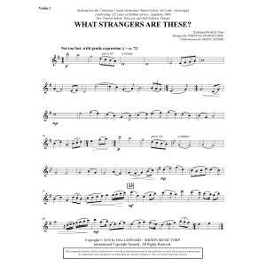What Strangers Are These? (aus Winter''s Grace) - Violine 1