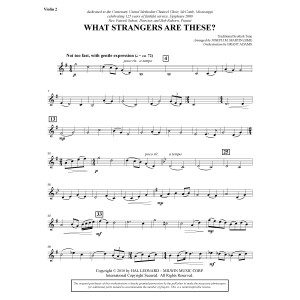 Was sind diese Fremden? (aus Winter''s Grace) - Violine 2