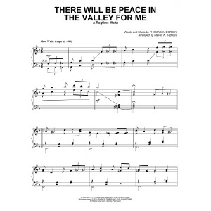 There Will Be Peace In The Valley For Me (arr. Steven K. Tedesco) [Ragtime version]