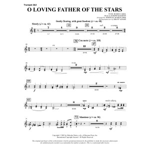 O Loving Father Of The Stars (from Morning Star) - Bb Trumpet 2,3