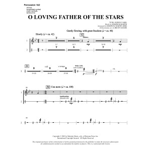 O Loving Father Of The Stars (from Morning Star) - Percussion 1 & 2