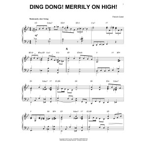 Ding Dong! Merrily On High! [Jazz version] (arr. Brent Edstrom)