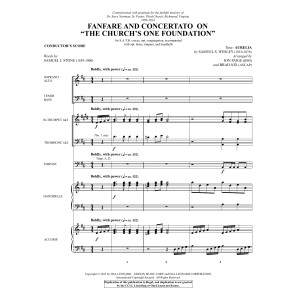 Fanfare and Concertato on "The Church's One Foundation" - Full Score