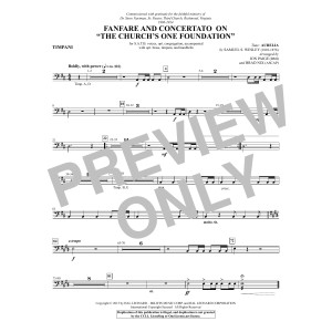 Fanfare und Concertato über "The Church''s One Foundation" - Timpani