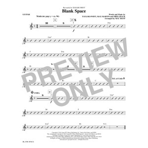 Blank Space (arr. Mac Huff) - Gitarre
