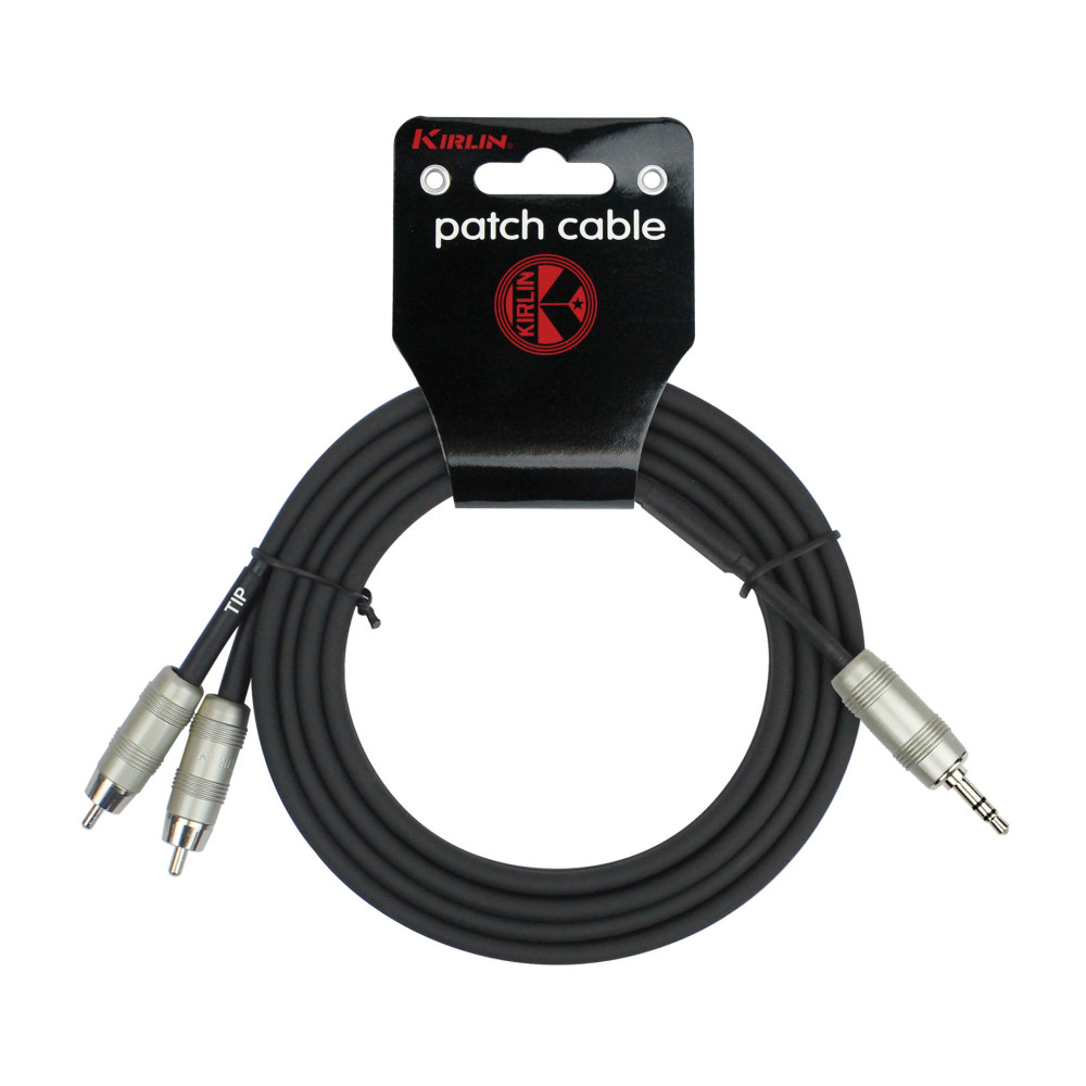 Kirlin Y Patch Cable 2xRCA to 3.5 mm Jack NR