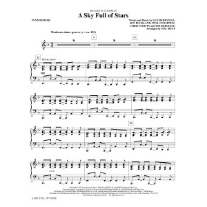 A Sky Full of Stars (arr. Mac Huff) - Synthesizer