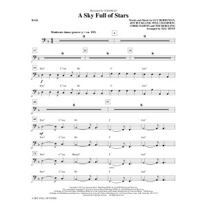 A Sky Full of Stars (arr. Mac Huff) - Bass