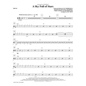 A Sky Full of Stars (arr. Mac Huff) - Schlagzeug