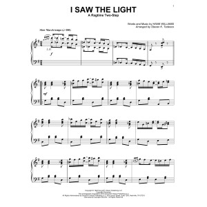 I Saw The Light (arr. Steven K. Tedesco) [Ragtime version]