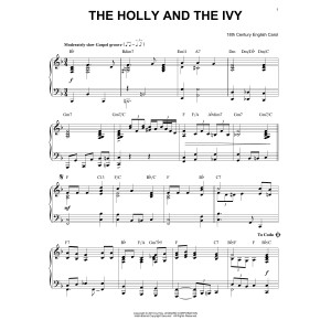 The Holly And The Ivy [Jazz version] (arr. Brent Edstrom)