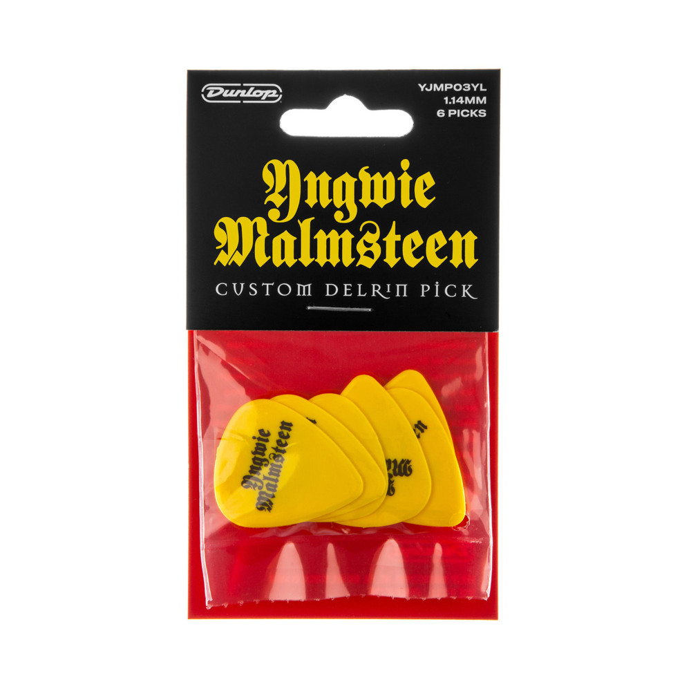 Pack of 6 Dunlop Malmsteen Mediators 1.14