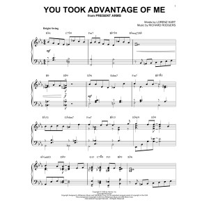 You Took Advantage Of Me [Jazz version] (arr. Brent Edstrom)