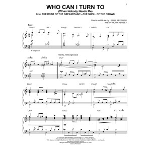 Who Can I Turn To (When Nobody Needs Me) [Jazz version] (arr. Brent Edstrom)